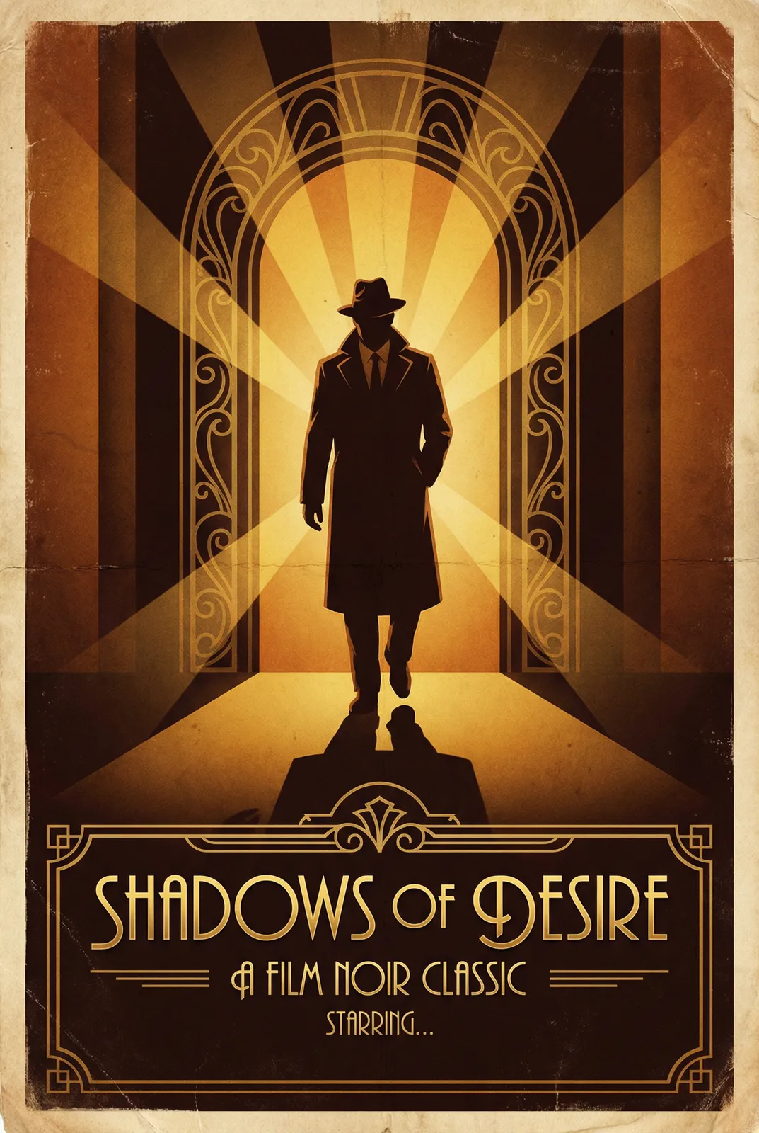 黑色电影经典海报 - 暗影中的欲望与救赎